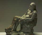 saeed marefat-sitting man 2 sculpture