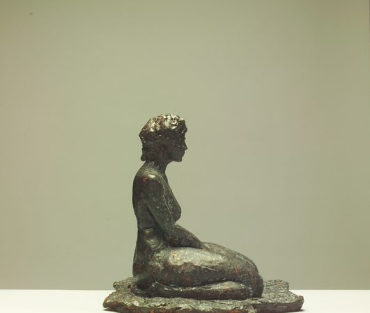 sitting woman sculpture-saeed marefat