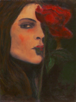 saeed marefat-woman with rose